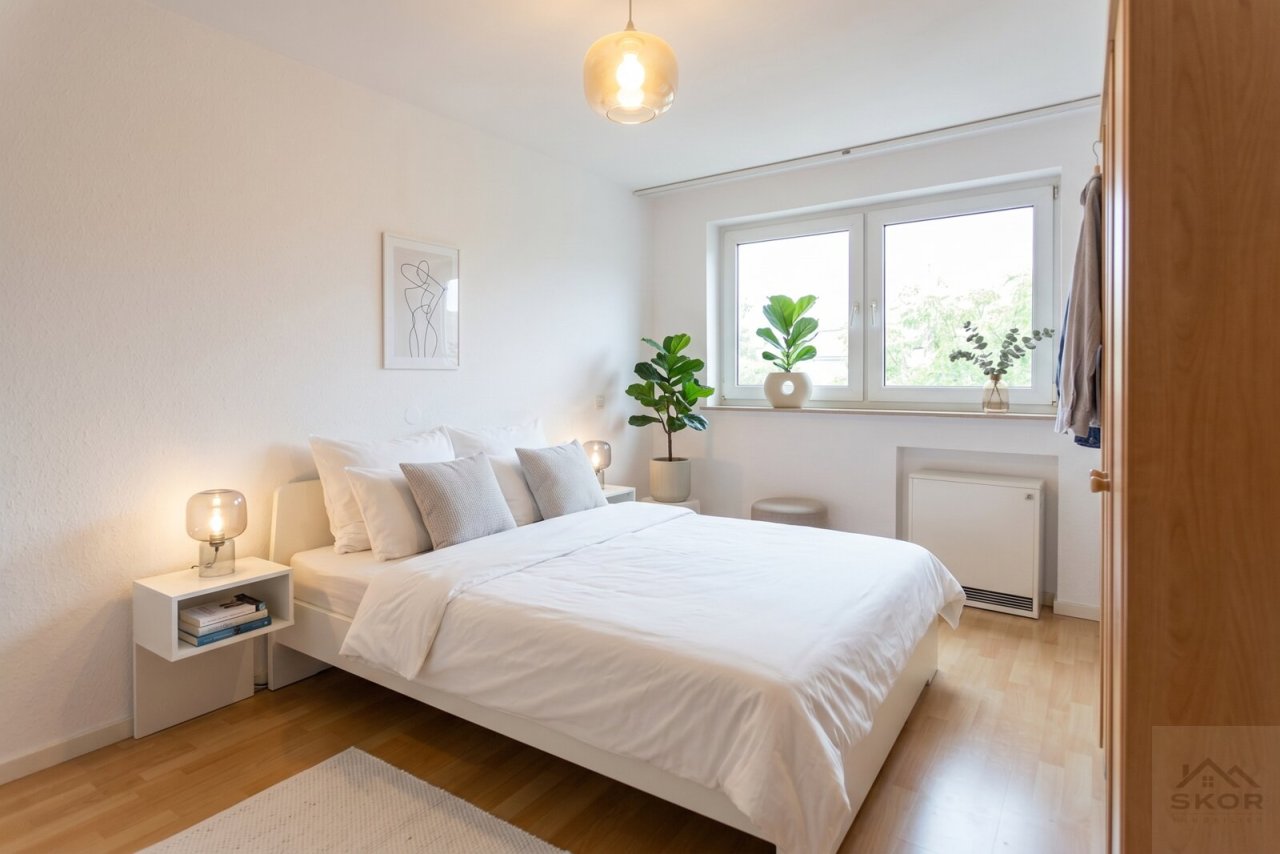 Schlafzimmer 2 Zimmer Whg. KI optimiert Schlafzimmer 2 Zimmer Whg. KI optimiert
